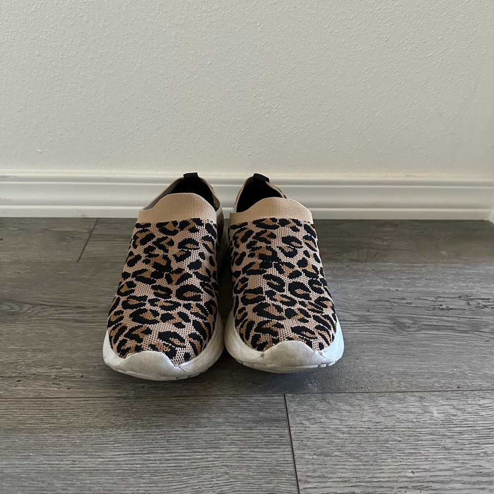 Leopard Print Slip-On Sneakers